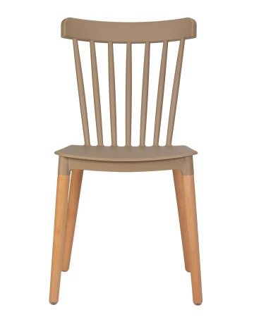 Купить Набор 4 шт Стул обеденный DOBRIN THEO, ножки светлый бук, цвет бежевый (GR-03) в интернет-магазине КупиКресла.ру