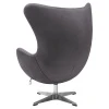Купить Кресло EGG STYLE CHAIR тёмно-серый, искусственная замша по низкой цене