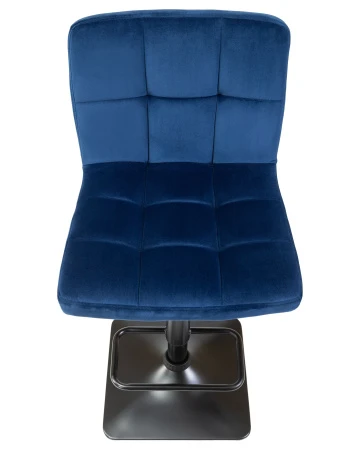 Купить Стул барный DOBRIN DOMINIC, синий велюр (MJ9-117) по выгодной цене для кафе, ресторанов и кухни
