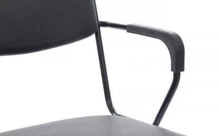 Кресло Nix Plus RCH OMKL-03B Черный/Металл Черный для посетителей и сотрудников фото