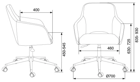 Офисные кресла - Кресло Бюрократ CH-380SL серая жемчужина Italia 26 крестовина металл хром