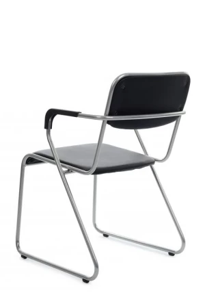 Кресло Nix Plus RCH OMKL-03 Черный/Металл окрашенный Хром для посетителей и сотрудников фото