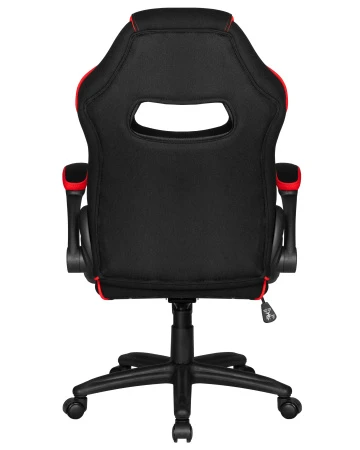Кресла для геймеров - Кресло игровое DOBRIN RICK, черно-красная ткань