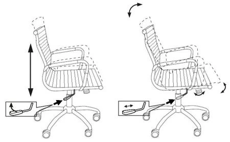 Кресла руководителя - Кресло руководителя Бюрократ CH-883-LOW черный эко.кожа низк.спин. крестовина металл хром