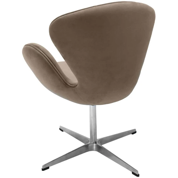 Купить Кресло SWAN STYLE CHAIR, бежевый, искусственная замша по низкой цене