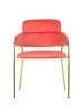Купить Стул Napoli коралловый с золотыми ножками по низкой цене