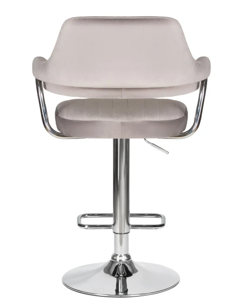 Стул барный DOBRIN CHARLY, серый велюр (MJ9-75) для кафе, ресторанов и кухни