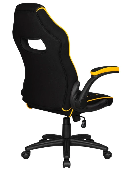 Кресло игровое DOBRIN RICK, черно-желтая ткань | Купить в КупиКресла.ру