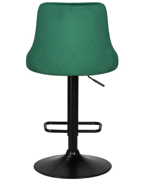 Стул барный DOBRIN JOSEPH BLACK, зеленый велюр (MJ9-88) для кафе, ресторанов и кухни