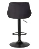 Купить Набор 2 шт Стул барный DOBRIN LOGAN BLACK, черный велюр (MJ9-101) в интернет-магазине КупиКресла.ру