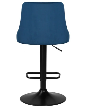 Купить Стул барный DOBRIN JOSEPH BLACK, синий велюр (MJ9-117) по выгодной цене для кафе, ресторанов и кухни