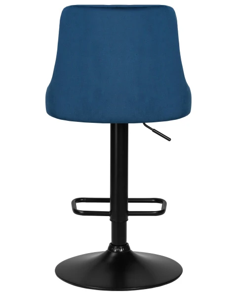 Стул барный DOBRIN JOSEPH BLACK, синий велюр (MJ9-117) для кафе, ресторанов и кухни