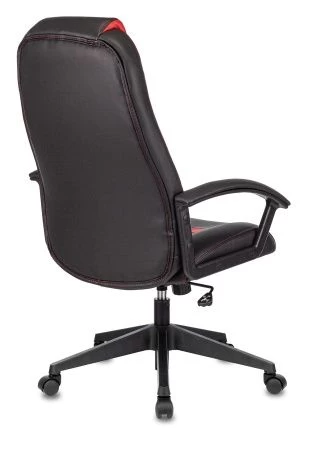 Кресла для геймеров - Кресло игровое Zombie Viking-8 черный/красный искусственная кожа крестовина пластик