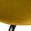Купить Стул Seven Style горчичный велюр с чёрными ножками в интернет-магазине КупиКресла.ру