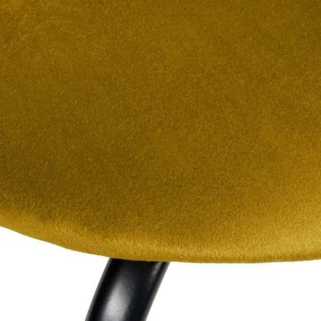 Купить Стул Seven Style горчичный велюр с чёрными ножками в интернет-магазине КупиКресла.ру