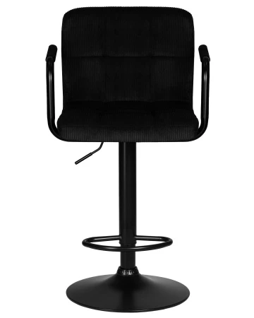 Купить Набор 2 шт Стул барный DOBRIN KRUGER ARM BLACK, черный вельвет (LAR-E2041-52) в интернет-магазине КупиКресла.ру