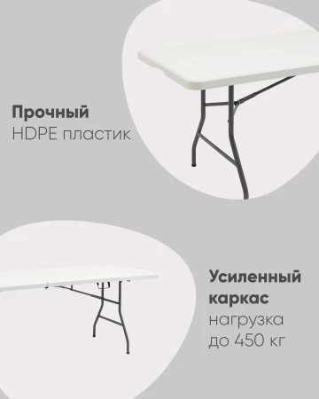 Купить Стол складной чемодан пластиковый Кейт 240 по низкой цене