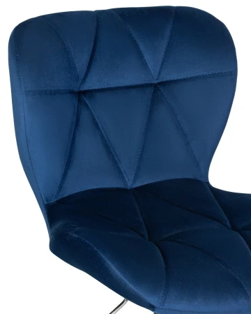 Купить Набор 2 шт Стул барный DOBRIN BARNY, синий велюр (MJ9-117) в интернет-магазине КупиКресла.ру