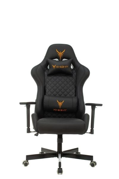 Кресло игровое Knight ARMOR черный ромбик эко.кожа с подголов. крестов. металл | Купить в КупиКресла.ру