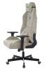 Кресло игровое Knight N1 Fabric бежевый Light-21 с подголов. крестов. металл
