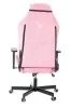 Кресло игровое Knight N1 Fabric розовый Velvet 36 с подголов. крестов. металл