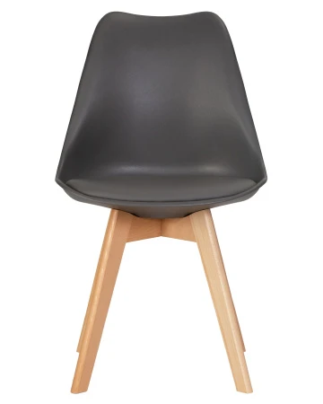 Купить Набор 4 шт Стул обеденный DOBRIN JERRY SOFT, ножки светлый бук, цвет сиденья темно-серый (G-04) в интернет-магазине КупиКресла.ру