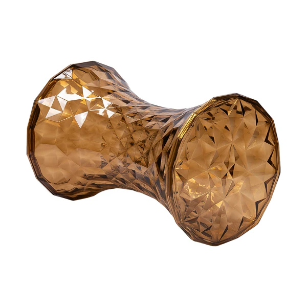 Купить Стул-пуф Stone прозрачный янтарный по низкой цене