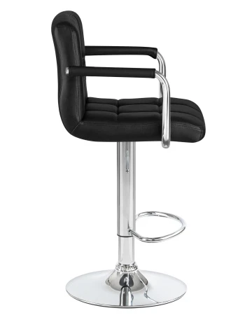 Купить Стул барный DOBRIN KRUGER ARM, чёрный по выгодной цене для кафе, ресторанов и кухни