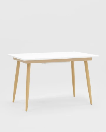 Купить Стол обеденный Стокгольм раскладной 120-160*80 белый по низкой цене