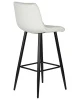 Купить Стул барный DOBRIN NICOLE, черные матовые ножки, светло-серый велюр (108-52) по выгодной цене для кафе, ресторанов и кухни