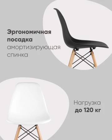 Купить Стул Eames DSW оранжевый по низкой цене