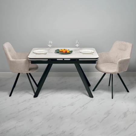 Купить Стул Grant латте шенил на поворотном механизме по низкой цене