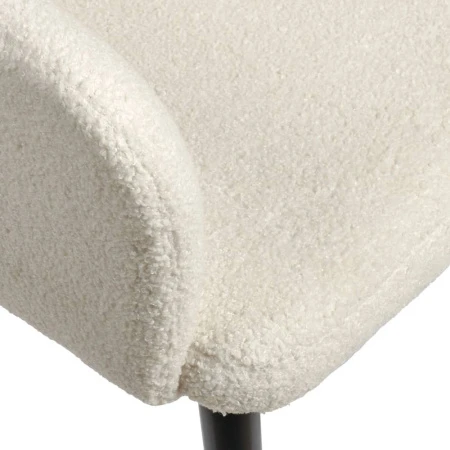 Купить Стул Bruno белый, искусственный мех по низкой цене