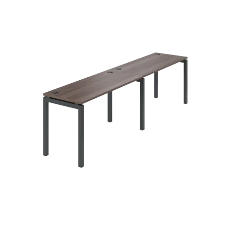 Бенч линейный на 2 рабочих места АМБЛ-003.60/антрацит