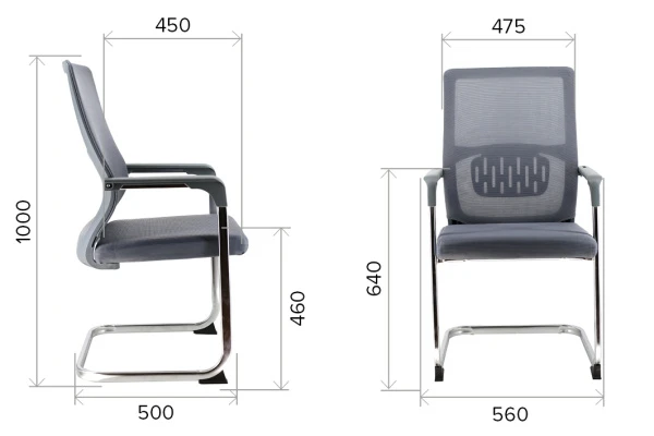 Кресло Everprof EP-510 Grey (EP-510 Грэй) Сетка Серый | Купить в КупиКресла.ру