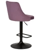 Купить Стул барный DOBRIN JOSEPH BLACK, пудрово-сиреневый велюр (MJ9-52) по выгодной цене для кафе, ресторанов и кухни