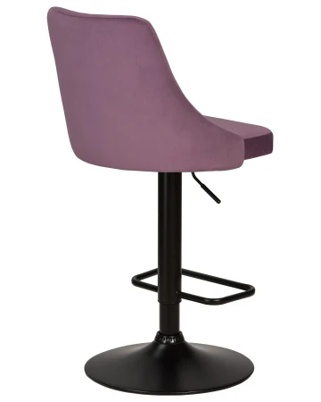 Купить Стул барный DOBRIN JOSEPH BLACK, пудрово-сиреневый велюр (MJ9-52) по выгодной цене для кафе, ресторанов и кухни
