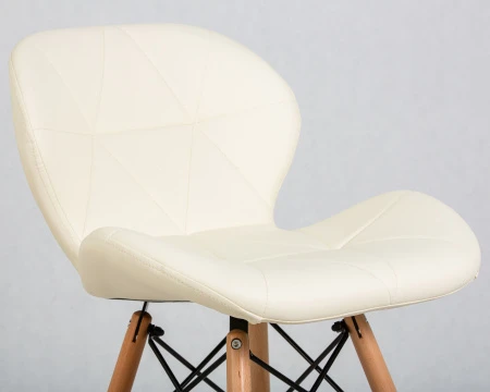 Купить Набор 4 шт Стул обеденный DOBRIN BUTTERFLY, ножки светлый бук, цвет сиденья кремовый в интернет-магазине КупиКресла.ру