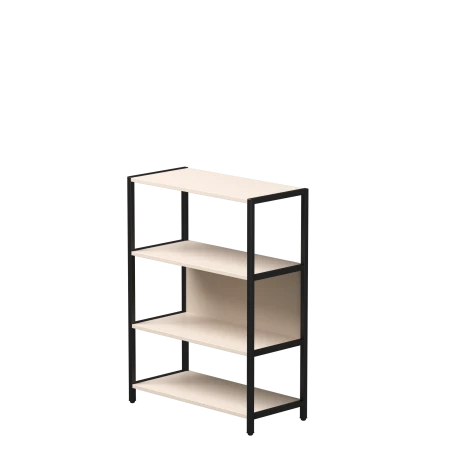 Стеллаж металлический средний Everprof EVO (ЭВО) 830х385x1120 Кашемир/Черный