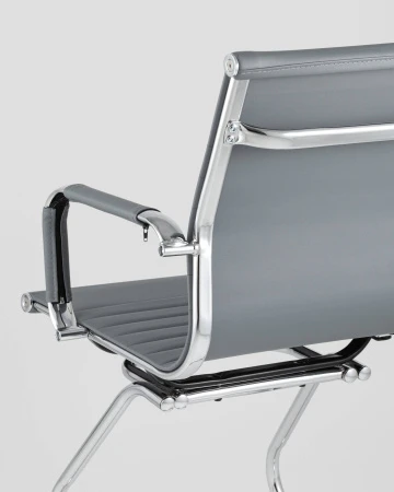 Конференц кресла - Кресло для посетителей TopChairs Visit серое