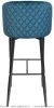 Барный стул Оскар Велюр Сине-зеленый