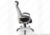 Кресло руководителя 109BL белый пластик/черная сетка