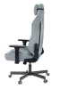 Кресла для геймеров - Кресло игровое Knight N1 Fabric серо-голубой Light-28 с подголов. крестов. металл