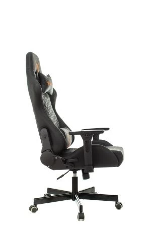 Кресла для геймеров - Кресло игровое Knight ARMOR черный ромбик эко.кожа с подголов. крестов. металл