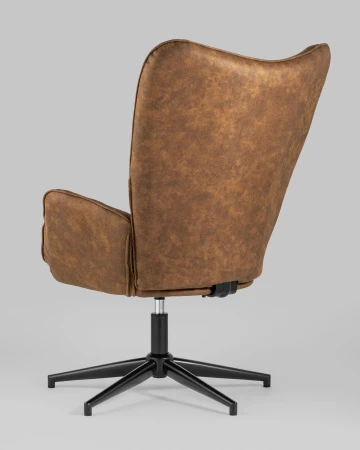 Купить Кресло Ирис вращающееся коричневое по низкой цене