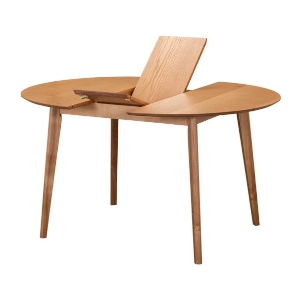 Купить Стол Oslo круглый раскладной 110-140x110x76см, Орех миланский, орех миланский по низкой цене