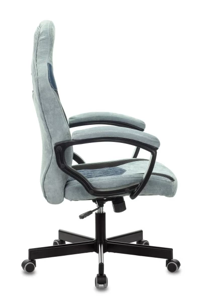 Кресло игровое Zombie VIKING 6 KNIGHT Fabric серо-голубой с подголов. крестовина металл | Купить в КупиКресла.ру