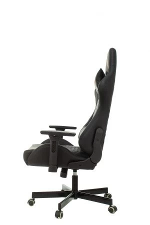 Кресла для геймеров - Кресло игровое Knight ARMOR черный ромбик эко.кожа с подголов. крестов. металл