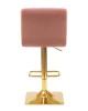 Купить Стул барный DOBRIN GOLDIE, пудрово-розовый велюр (MJ9-32) по выгодной цене для кафе, ресторанов и кухни