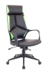 Кресло Everprof Trio Black TМ Экокожа Черный/Зеленый